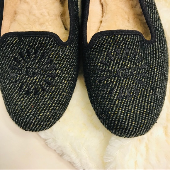 Ugg Green/Gold Tweed Alloway Flats - Picture 3 of 8